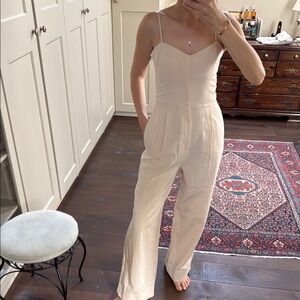 Elegant Cream Jumpsuit by Zara, brand new